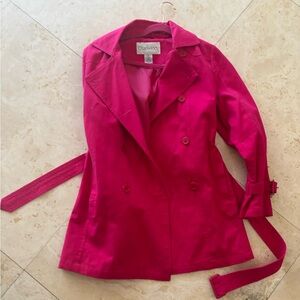 Chadwicks Women's Fuchsia Trench Coat